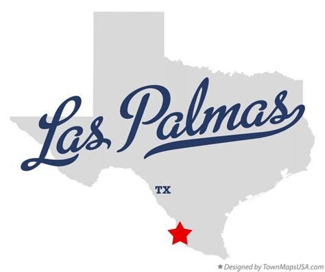 Map of Las Palmas, TX, Texas