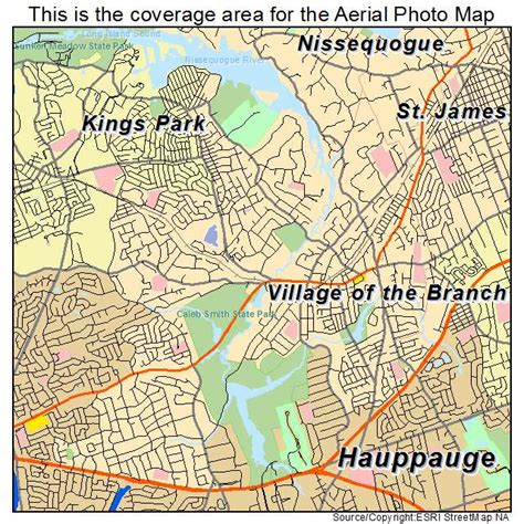 Aerial Photography Map of Smithtown, NY New York