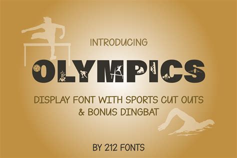 212 Olympics Sports Display & Dingbat OTF Fonts By 212 Fonts | TheHungryJPEG