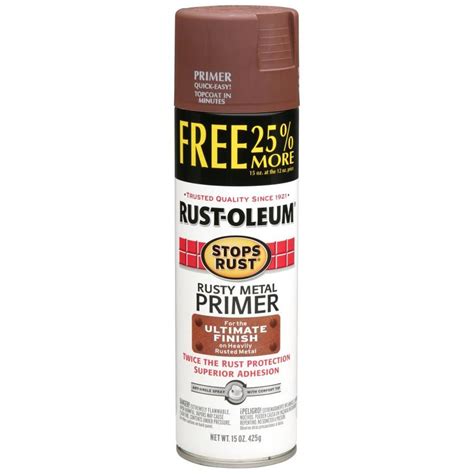 Rust-Oleum Stops Rust Rusty Metal Primer Rust Preventative Spray Paint ...