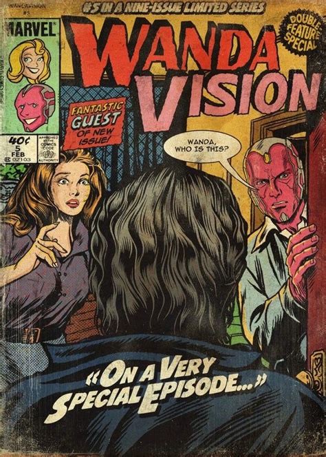 WandaVision #5 "On a Very Special Episode" comicbook cover by dvglzv : Marvel | Retro poster ...