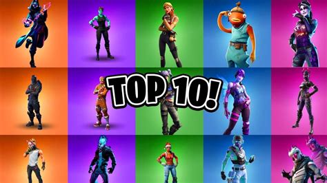 MEU TOP 10 SKINS DO FORTNITE! - YouTube