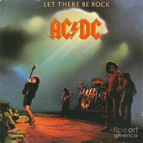 Ac Dc Let There Be Rock Album Cover Digital Art by PD Art