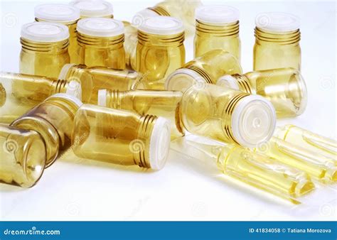 Empty pill bottles stock photo. Image of drugs, bottles - 41834058