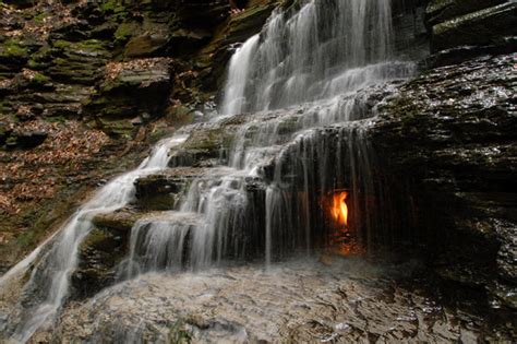 Eternal Flame Falls: New York's fiery waterfall explained and how to visit | Daily Star