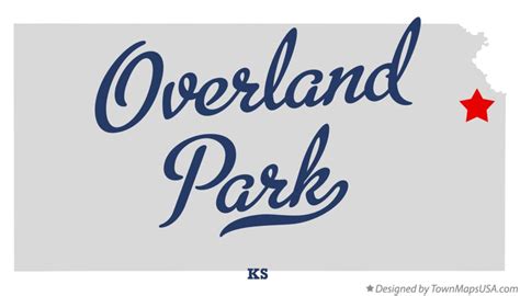 Map of Overland Park, KS, Kansas