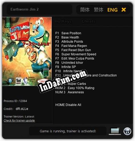 Earthworm Jim 2: Cheats, Trainer +15 [dR.oLLe] » Free Download PC Games - Direct Links - Torrent