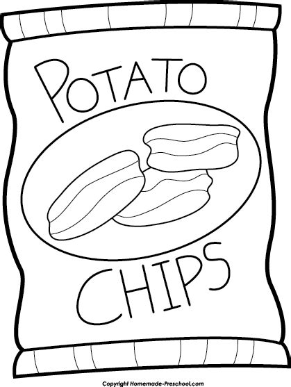 Fun and Free Clipart | Potato chips, Chicken coloring pages, Chip bag