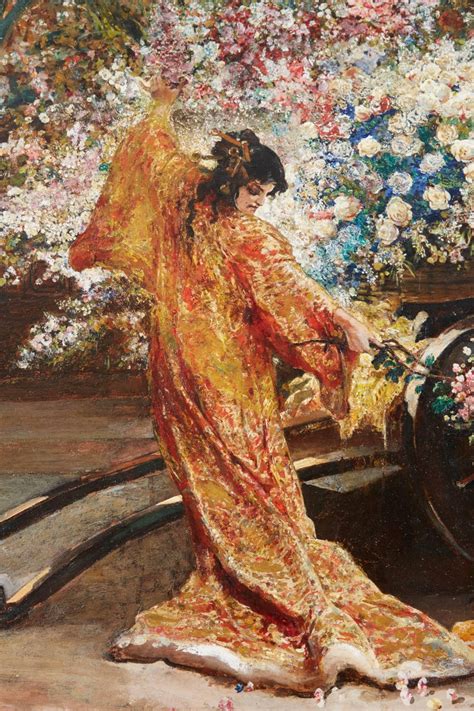 Exceptional French Japonisme Oil on Panel Painting by Felix Armand Heullant For Sale at 1stDibs