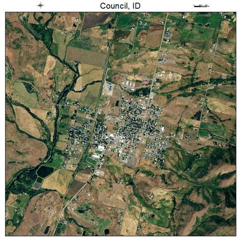 Aerial Photography Map of Council, ID Idaho