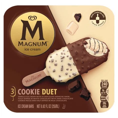 Magnum Duet Cookie with Cookie Crunch Dipped in White & Milk Chocolate ...