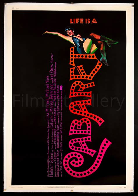 Cabaret Movie Poster 1972 – Film Art Gallery