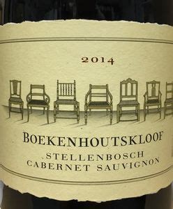 Boekenhoutskloof Stellenbosch Cabernet Sauvignon 2014 - last 4 bts - Southern Hemisphere Wine Center