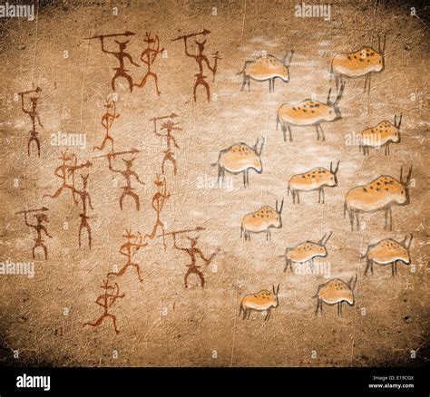 Prehistoric hunting hi-res stock photography and images - Alamy