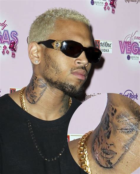 Chris Brown And Rihanna Matching Tattoo - Chris Brown S 26 Tattoos ...