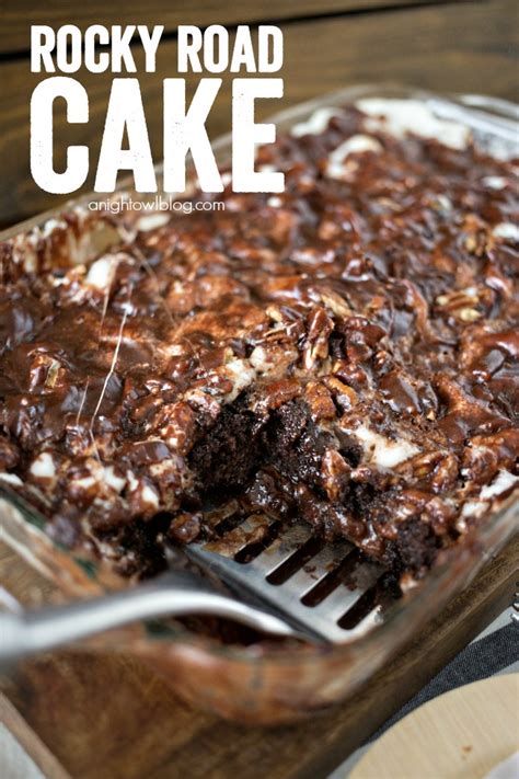 Rocky Road Cake | A Night Owl Blog