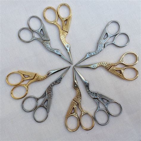 stork embroidery scissors by stitchkits | notonthehighstreet.com