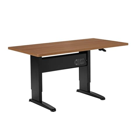 Global Manual Height-Adjustable Table, 56" x 30" x 26"-46" | Grand & Toy