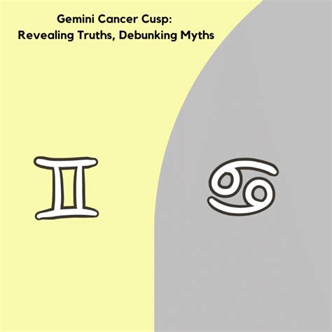 Gemini Cancer Cusp: Revealing Truths, Debunking Myths