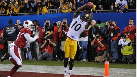 Santonio Holmes Game Winning Touchdown Catch Super Bowl XLIII (2008) - YouTube