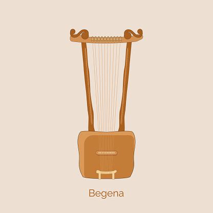 Begena Musical Instrument Stock Illustration - Download Image Now - Acoustic Music, African ...