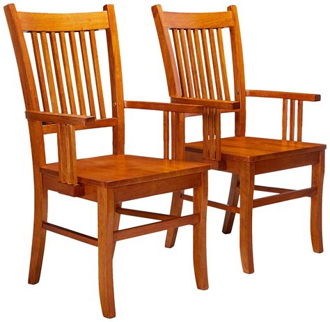 Mission Style Kitchen Chairs - Hills Mission-Style Oak Accent Chair by ...