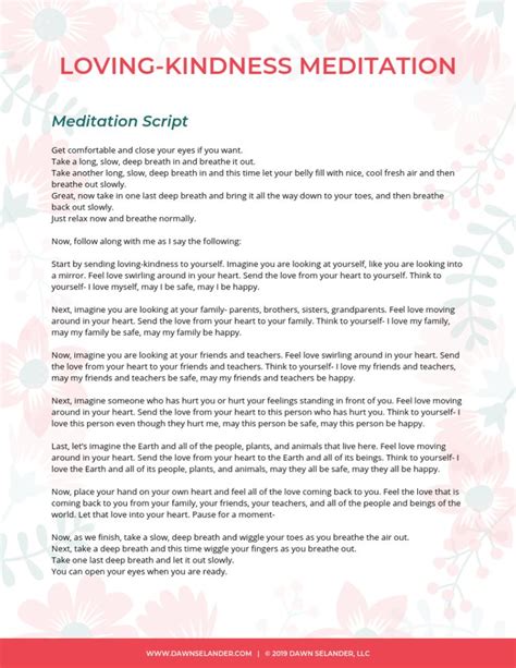 Loving-kindness Meditation for Kids - Dawn Selander | Loving kindness meditation, Meditation ...