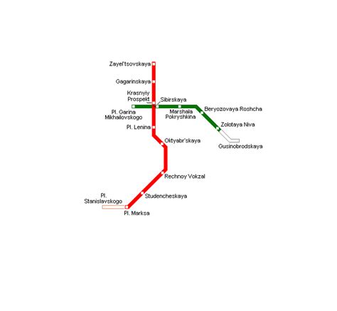 Novosibirsk Metro Map - MapSof.net