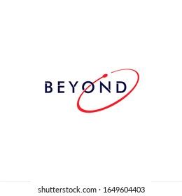 Beyond Logo Type Stylized Font Space Stock Vector (Royalty Free ...