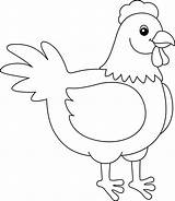 Chicken Coloring Page For Kids 5162979 Vector Art At Vecteezy sketch template