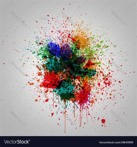 Colorful splash effect Royalty Free Vector Image