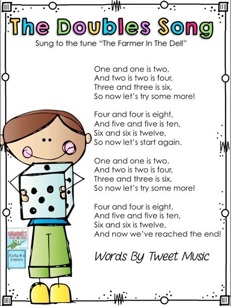 Adding Doubles Song - William Hopper's Addition Worksheets