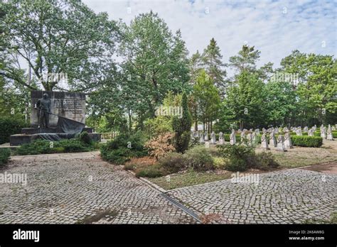 21 August 2022, Dresden, Germany. The Soviet Garrison Cemetery. II ...