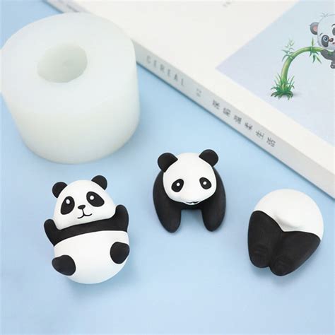 Cute Panda Silicone Mold-cartoon Panda Resin Mold-panda - Etsy