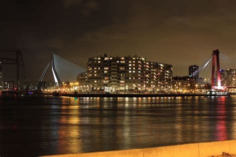 Rotterdam at night beautiful.