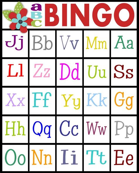 Abc's Bingo- Free Printable! - Sassy Sanctuary - Free Printable ...