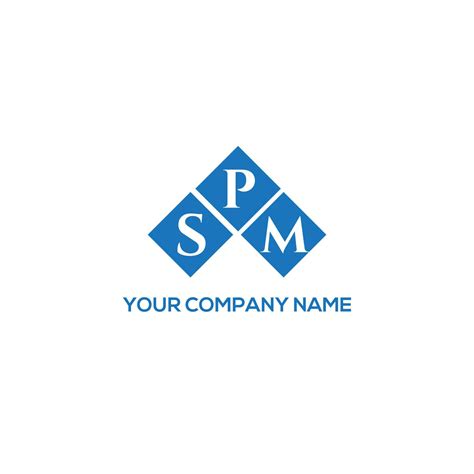 SPM letter logo design on white background. SPM creative initials ...