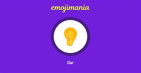 👂 Ear emoji Copy & Paste - Emojimania