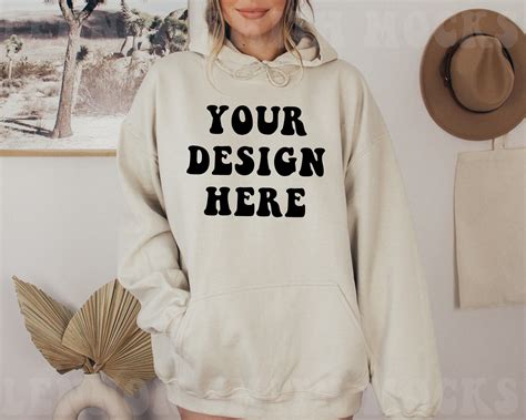 Gildan 18500 Sand Hoodie Mockup Gildan Hoodie Mockup Sand - Etsy Canada