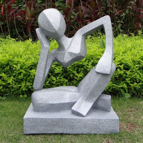 Escultura Abstracta De Piedra Moderna De Mármol Tallada A Mano Para Decoración De Jardín - Buy ...