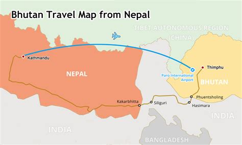 Map Of India Nepal And Bhutan - United States Map