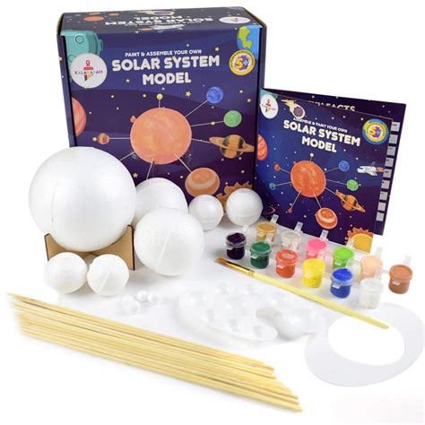 Buy Kalakaram Kids Solar System Model Kit for Kids, Paint and Assemble ...