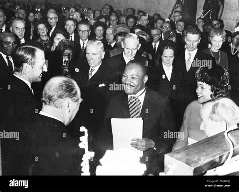 MARTIN LUTHER KING JR. at Nobel Prize in Oslo 1964.Supplied by Stock ...