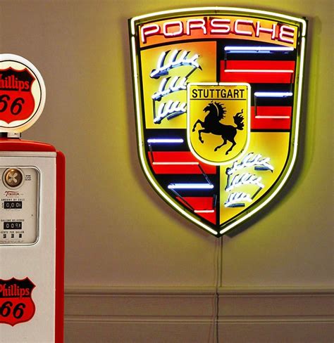 Porsche Logo Neon Sign