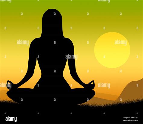 Yoga Pose Representing Harmony Poses And Balance Stock Photo - Alamy