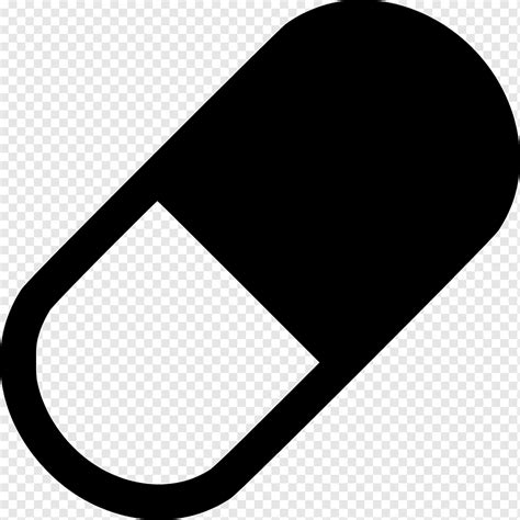 Computer Icons Capsule, symbol, rectangle, pharmaceutical Drug, black png | PNGWing