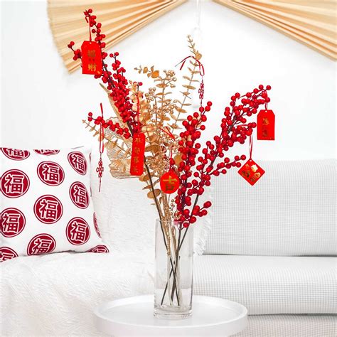 Customisable CNY Fortune Faux Plant | Modern Chinese New Year Decor