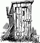 Outhouse Clipart Drawing Drawings Coloring Clip Sketch House Patterns  sketch template