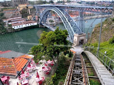 Gustave Eiffel (designer of tower in Paris) designed also Luis I. bridge in Porto that spans the ...