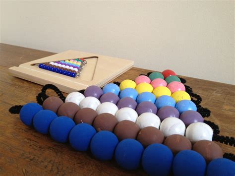 Large Colored Bead Stair for Kids' Crafts